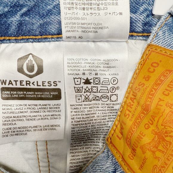 LEVIS 501 Distressed Cropped Skinny Jeans Medium Wash Cant‎ Touch This Sz 26 - Picture 14 of 14